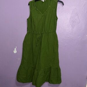 Time and Tru Green Midi Dress